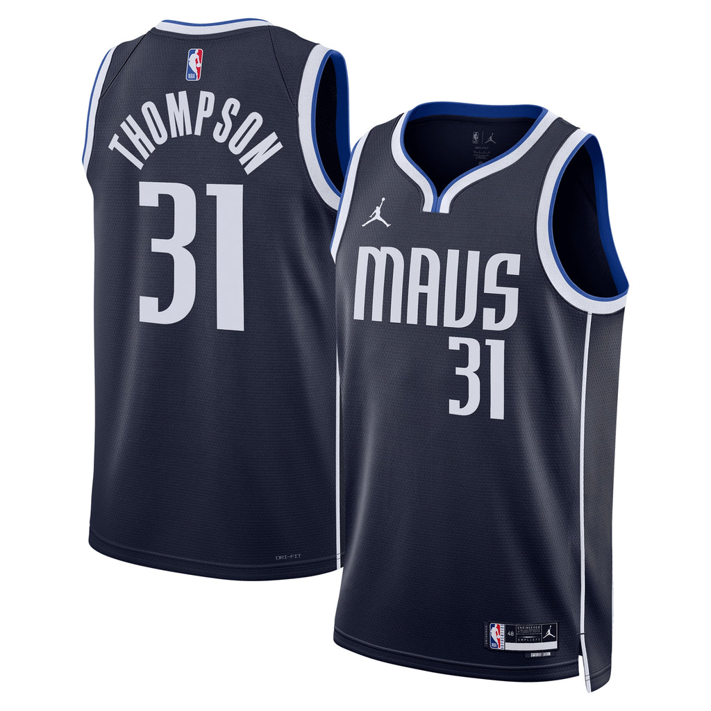 Dallas Mavericks Jordan Brand Statement Edition Swingman Jersey - Navy - Klay Thompson - Unisex
