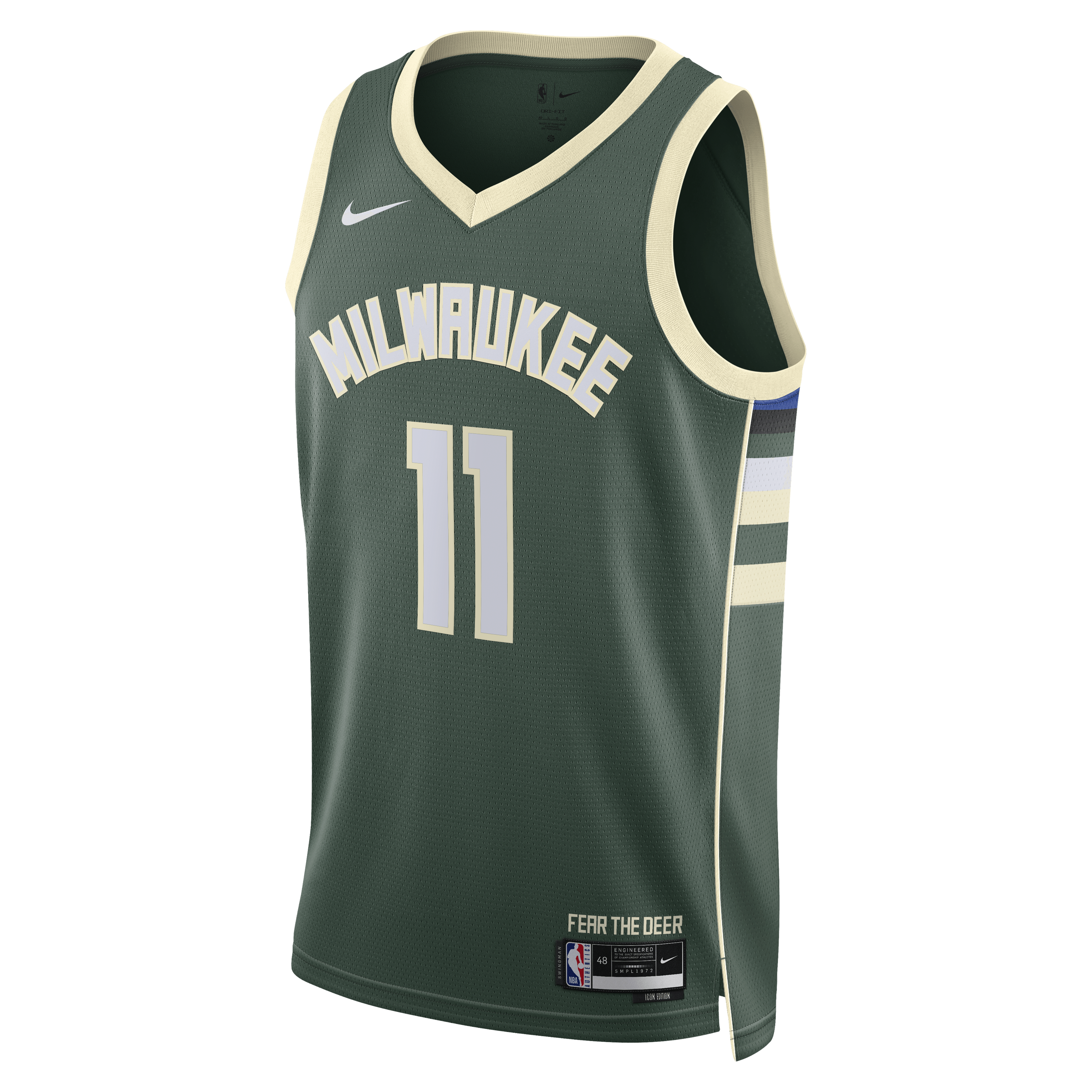Milwaukee Bucks Nike Icon Edition Swingman Jersey - Hunter Green - Tyler Herro - Unisex