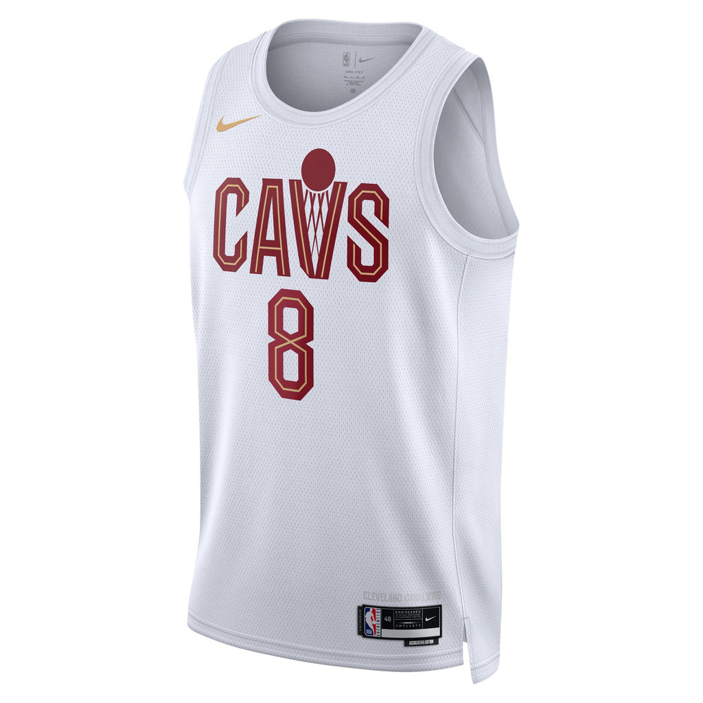 Cleveland Cavaliers Nike Association Edition Swingman Jersey - White - Dennis Schröder - Unisex