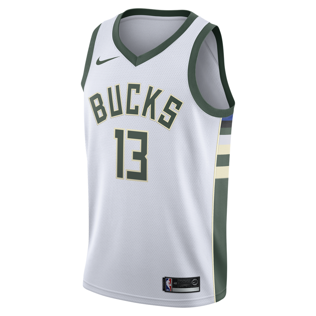 Milwaukee Bucks Nike Association Edition Swingman Jersey - White - Ryan Rollins - Youth