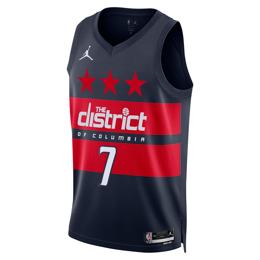 Washington Wizards Jordan Brand Statement Edition Swingman Jersey - Navy - Bub Carrington - Mens
