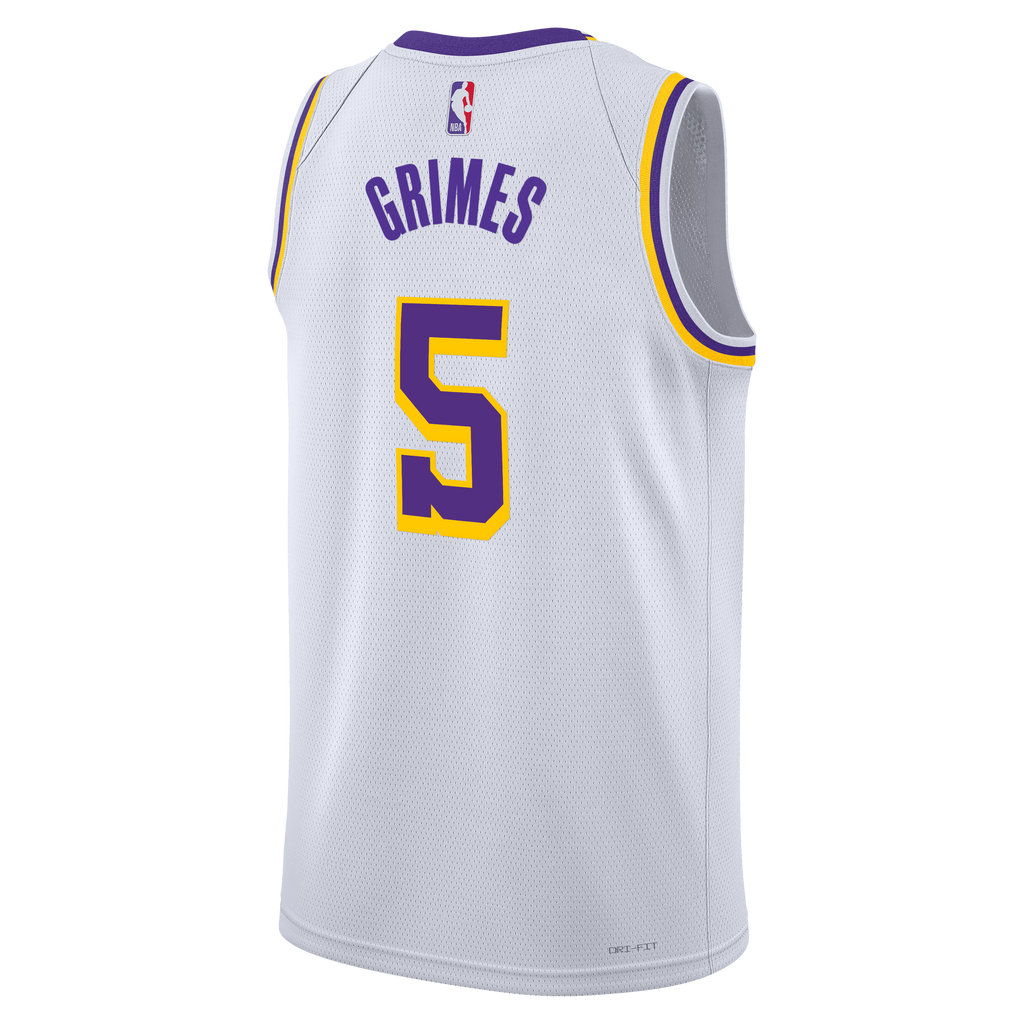 Los Angeles Lakers Nike Association Edition Edition Swingman Jersey - White - Quentin Grimes - Unisex
