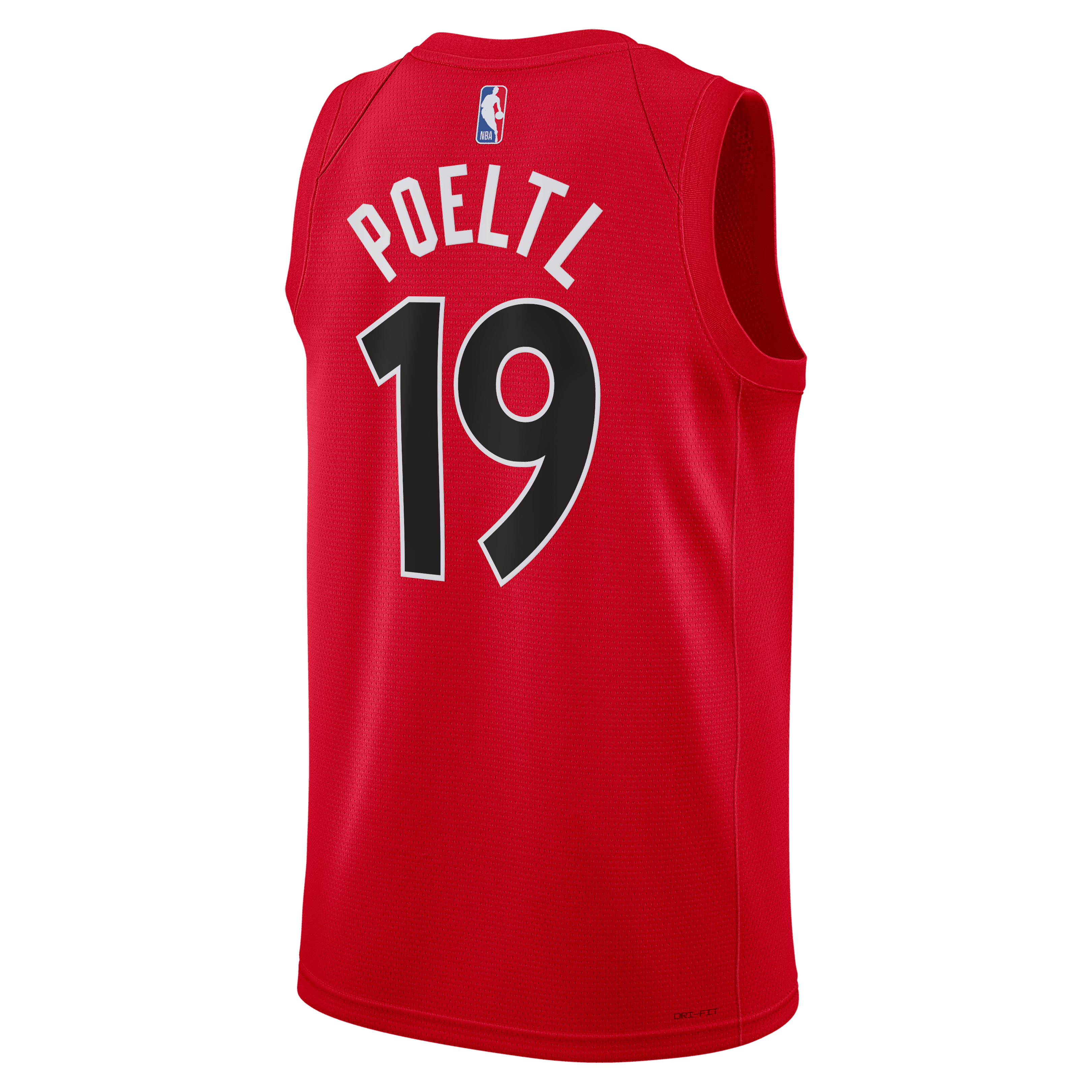 Toronto Raptors Nike Icon Edition Swingman Jersey - Red - Jakob Poeltl - Unisex