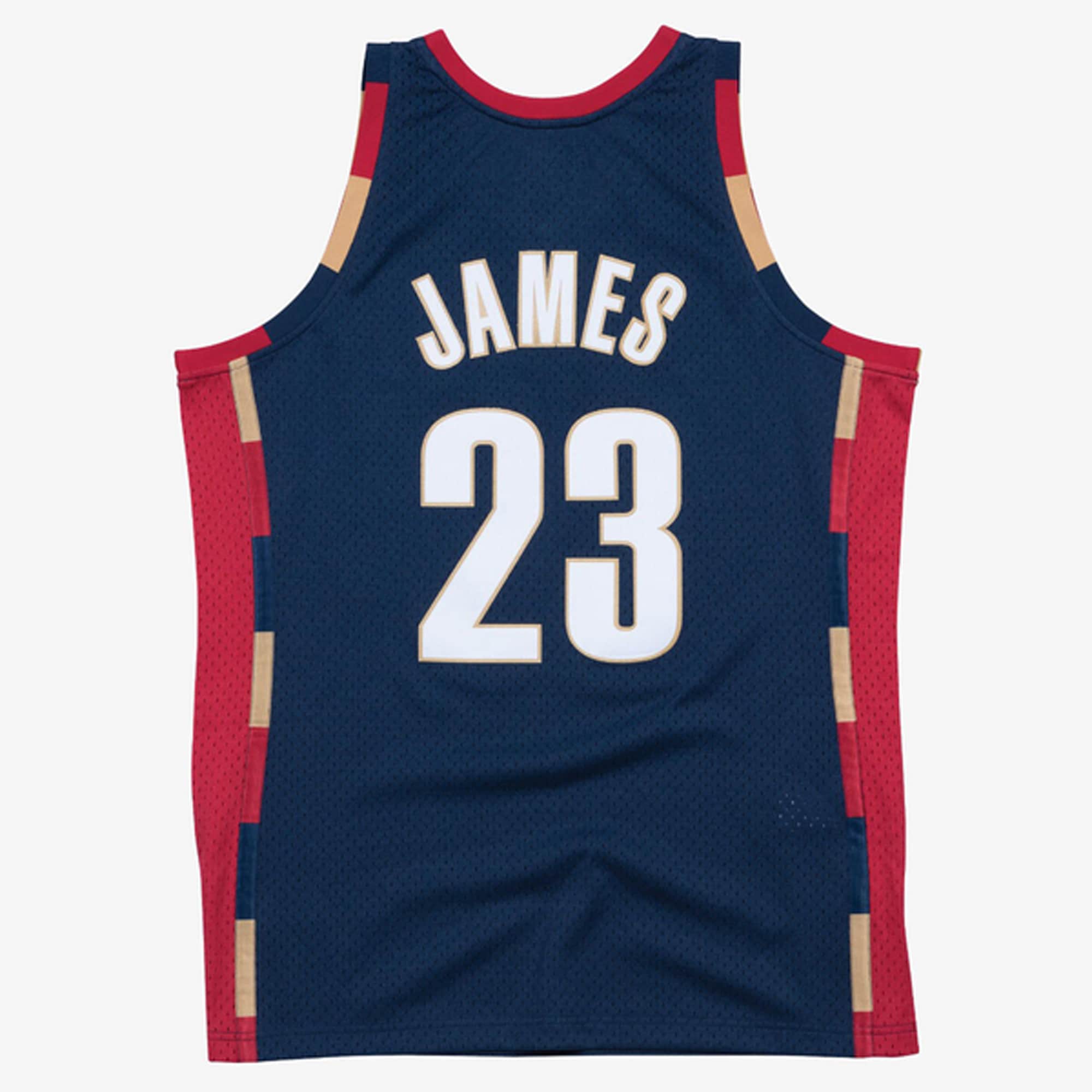 Men's Mitchell & Ness LeBron James Navy Cleveland Cavaliers 2008-09 Hardwood Classics Swingman Jersey