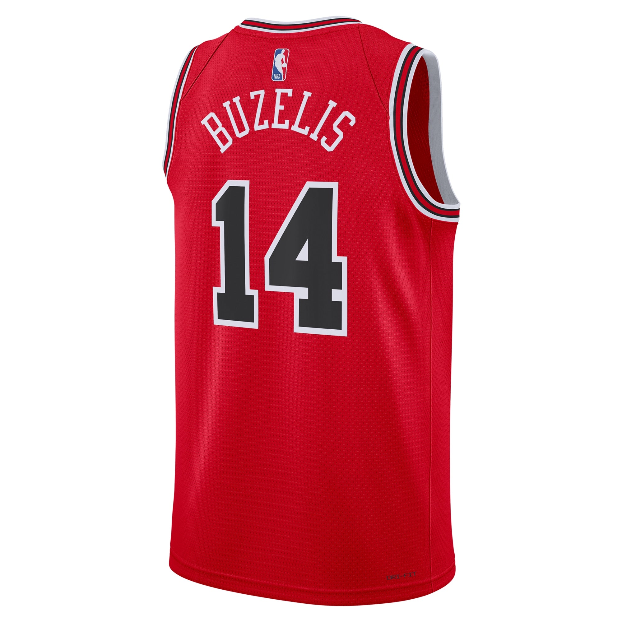 Chicago Bulls Nike Icon Swingman Jersey - Red - Matas Buzelis - Unisex
