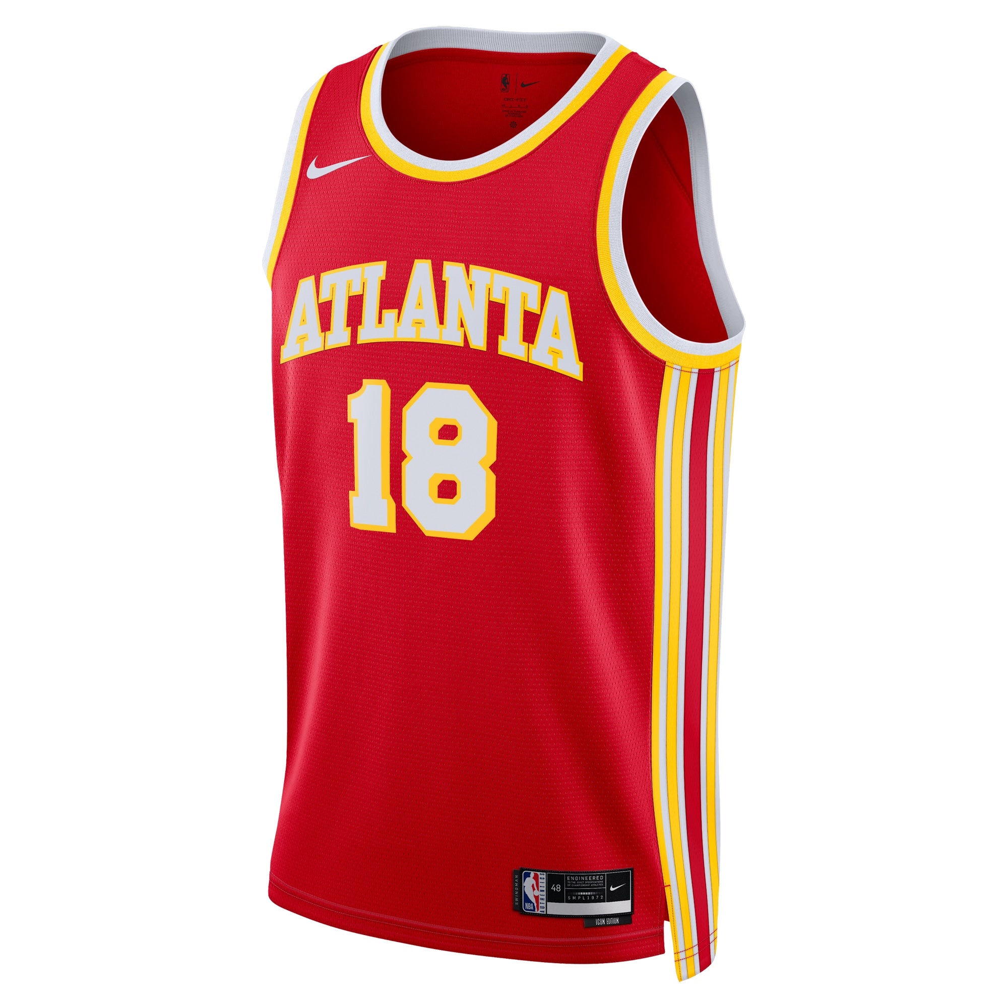 Atlanta Hawks Nike Icon Edition Swingman Jersey - Red - Mouhamed Gueye - Unisex