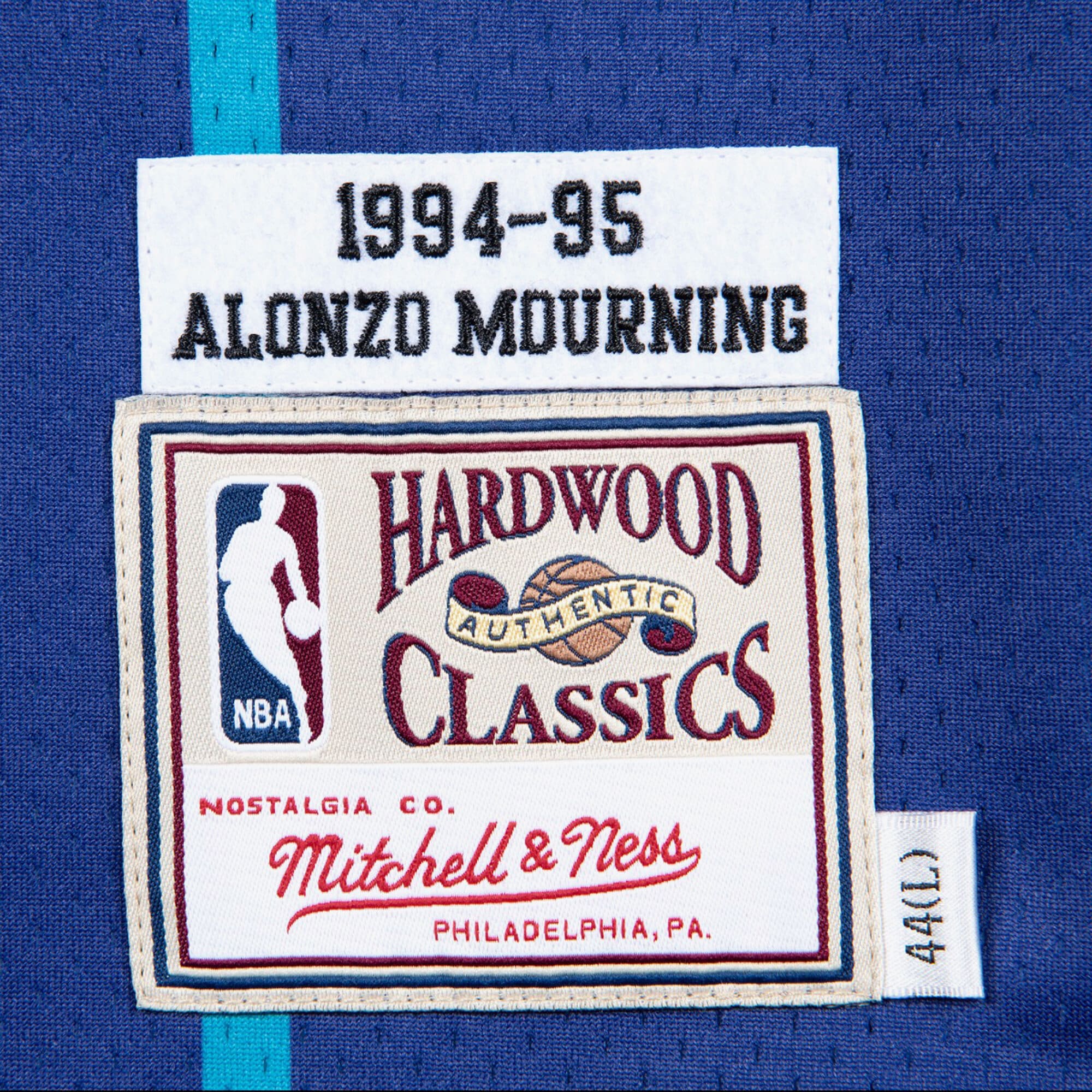 Charlotte Hornets Mitchell & Ness Authentic Jersey Alternate Alonzo Mourning 1994-95