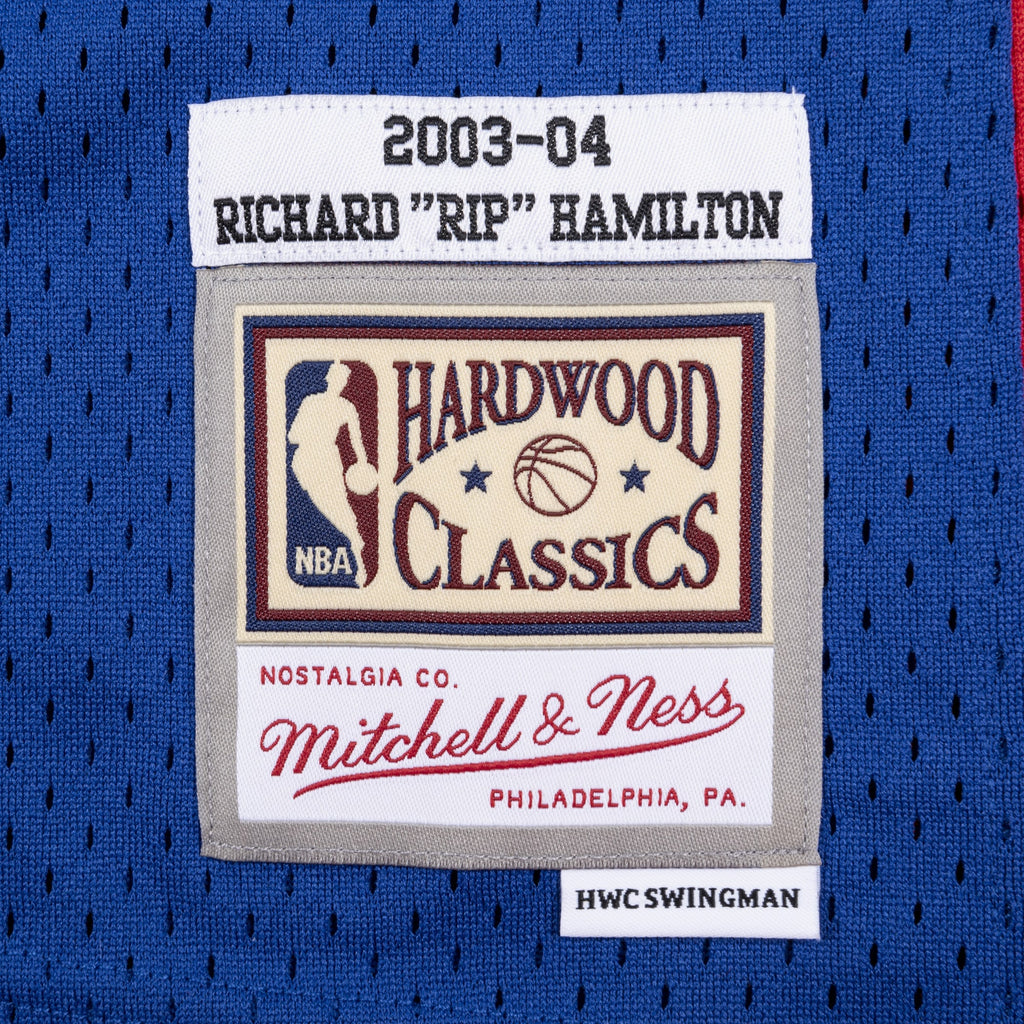 Detroit Pistons Mitchell & Ness Richard Hamilton 2003 Swingman Authentic Jersey - Royal Blue
