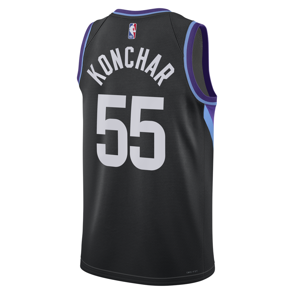 Utah Jazz Jordan Brand Statement Edition Swingman Jersey - Black - John Konchar - Unisex