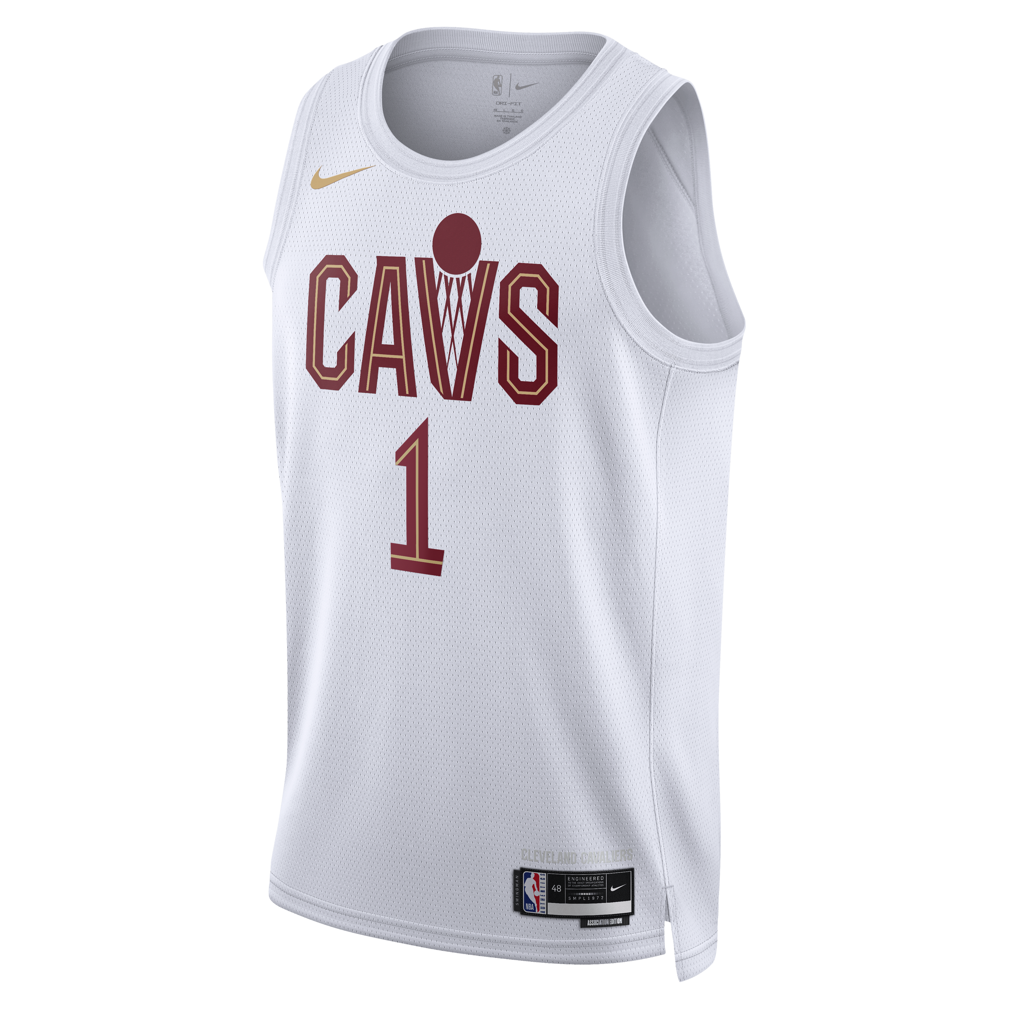 Cleveland Cavaliers Nike Association Edition Swingman Jersey - White - James Harden - Unisex