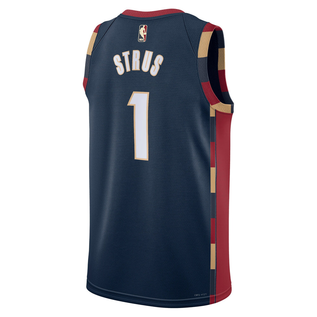 Cleveland Cavaliers Nike Classic Edition Jersey - Navy - Max Strus - Unisex