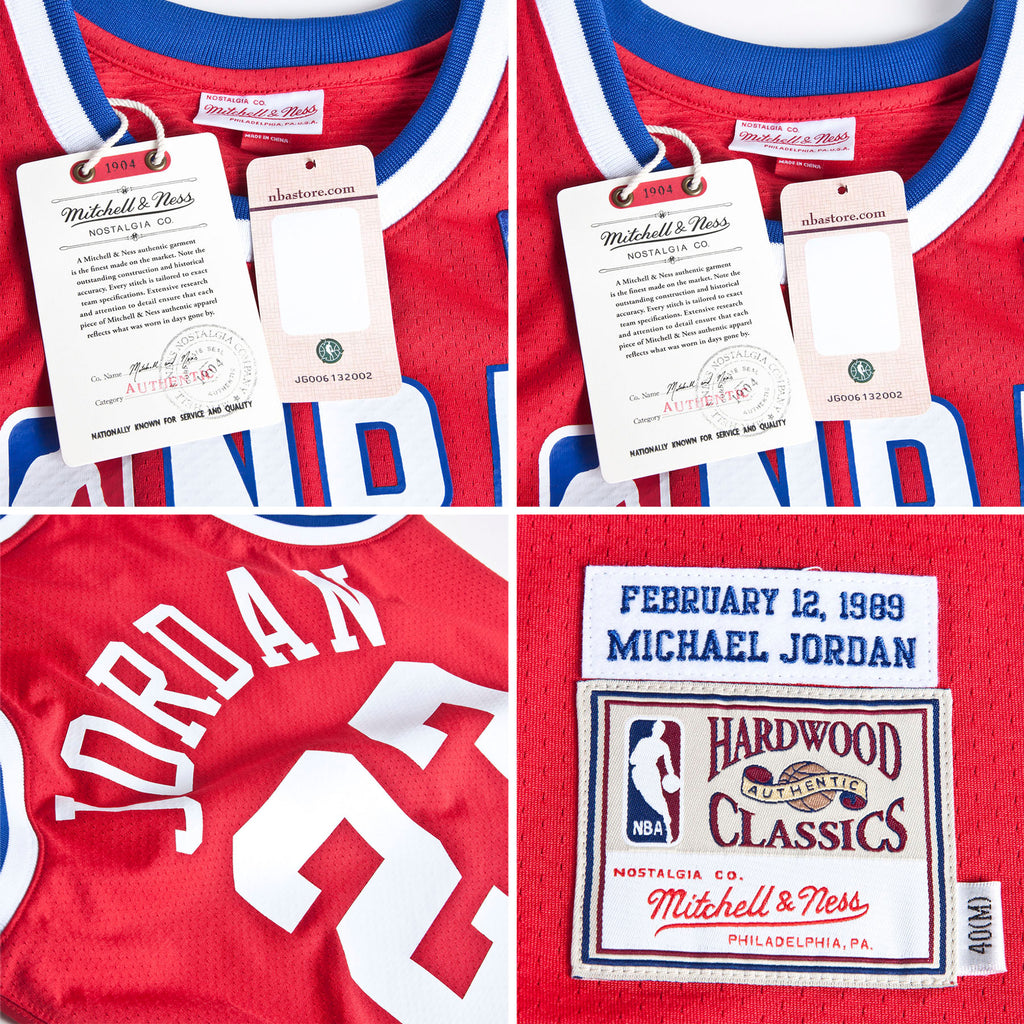 NBA All-Star East Michael Jordan 1989 Authentic Jersey By Mitchell & Ness - Red - Mens
