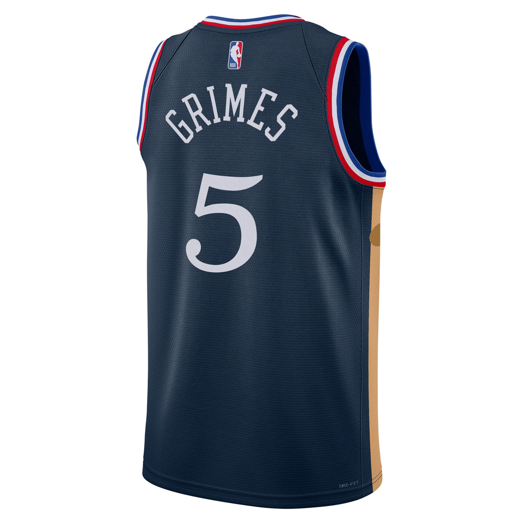 Philadelphia 76ers Nike 2025/26 City Edition Swingman Jersey - Navy - Quentin Grimes - Unisex