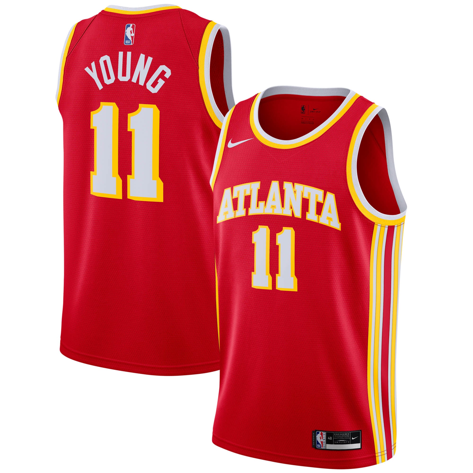 Atlanta Hawks Nike Icon Swingman Jersey - Trae Young - Mens