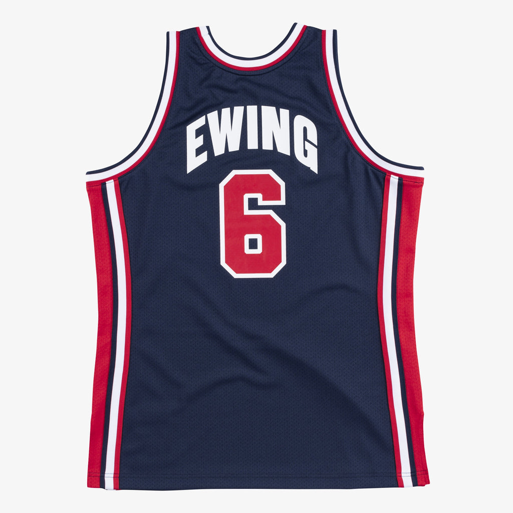 USA Basketball Mitchell & Ness Authentic Jersey Patrick Ewing 1992 Navy