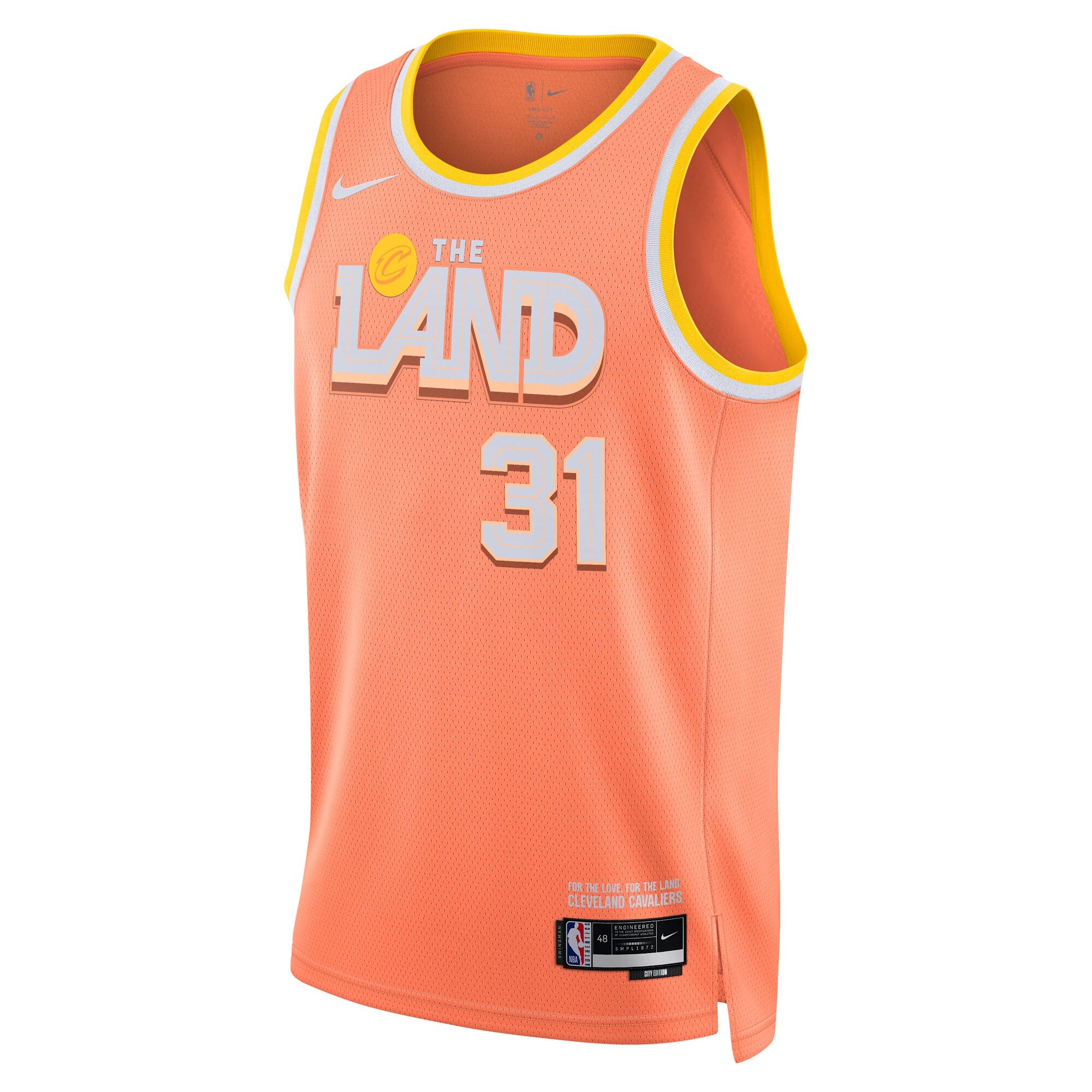 Cleveland Cavaliers Nike 2025/26 City Edition Swingman Jersey - Orange - Jarrett Allen - Unisex