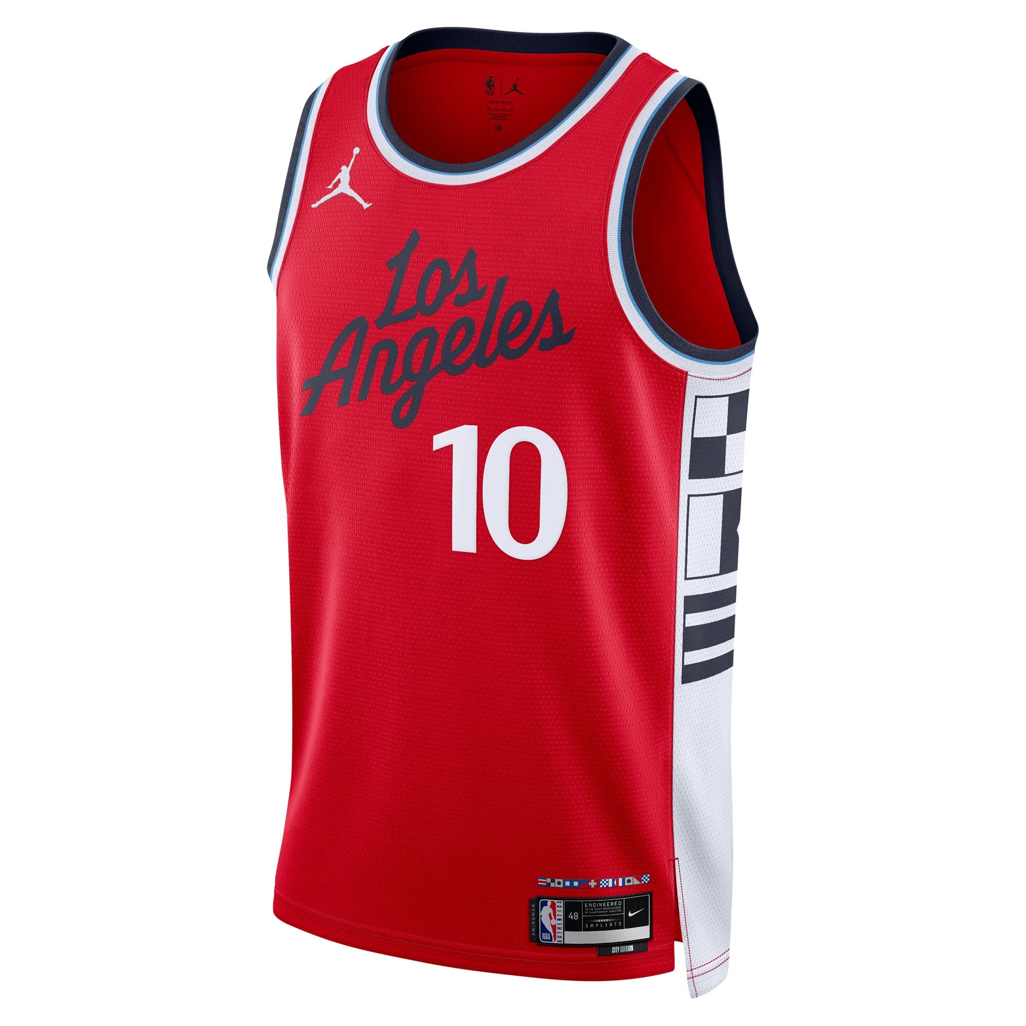 LA Clippers Jordan Brand 2024/25 Statement Edition Swingman Jersey - Red - Darius Garland - Unisex