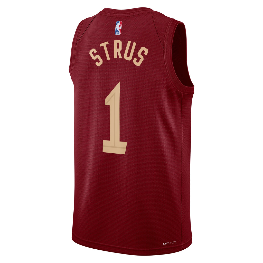 Cleveland Cavaliers Nike Icon Edition Swingman Jersey - Maroon - Max Strus - Unisex