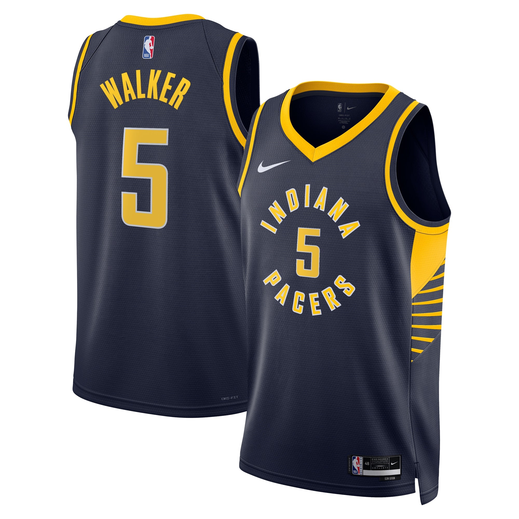 Indiana Pacers Nike Icon Edition Swingman Jersey - Navy - Jarace Walker - Unisex
