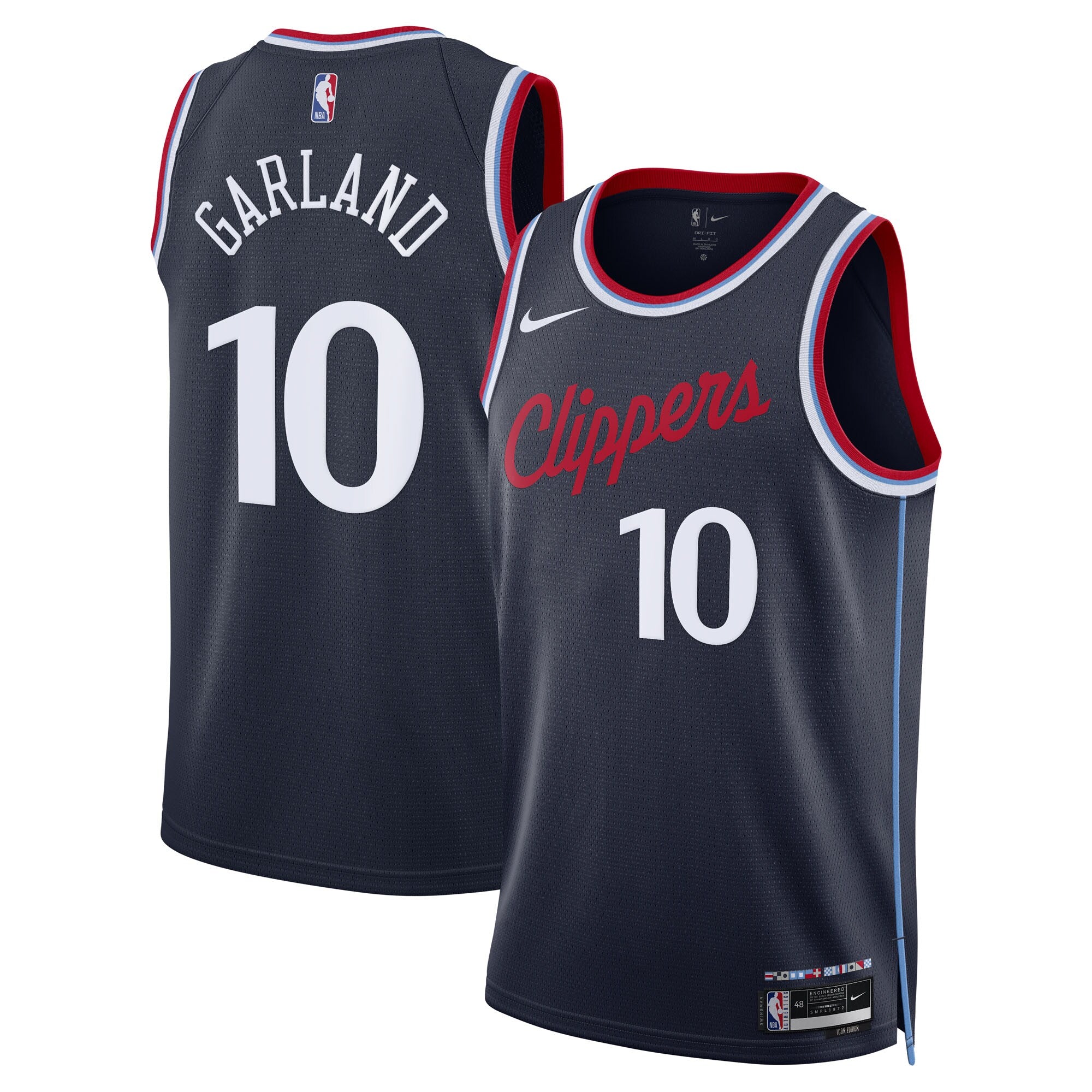 Los Angeles Clippers Nike Icon Edition Swingman Jersey - Navy - Darius Garland - Unisex