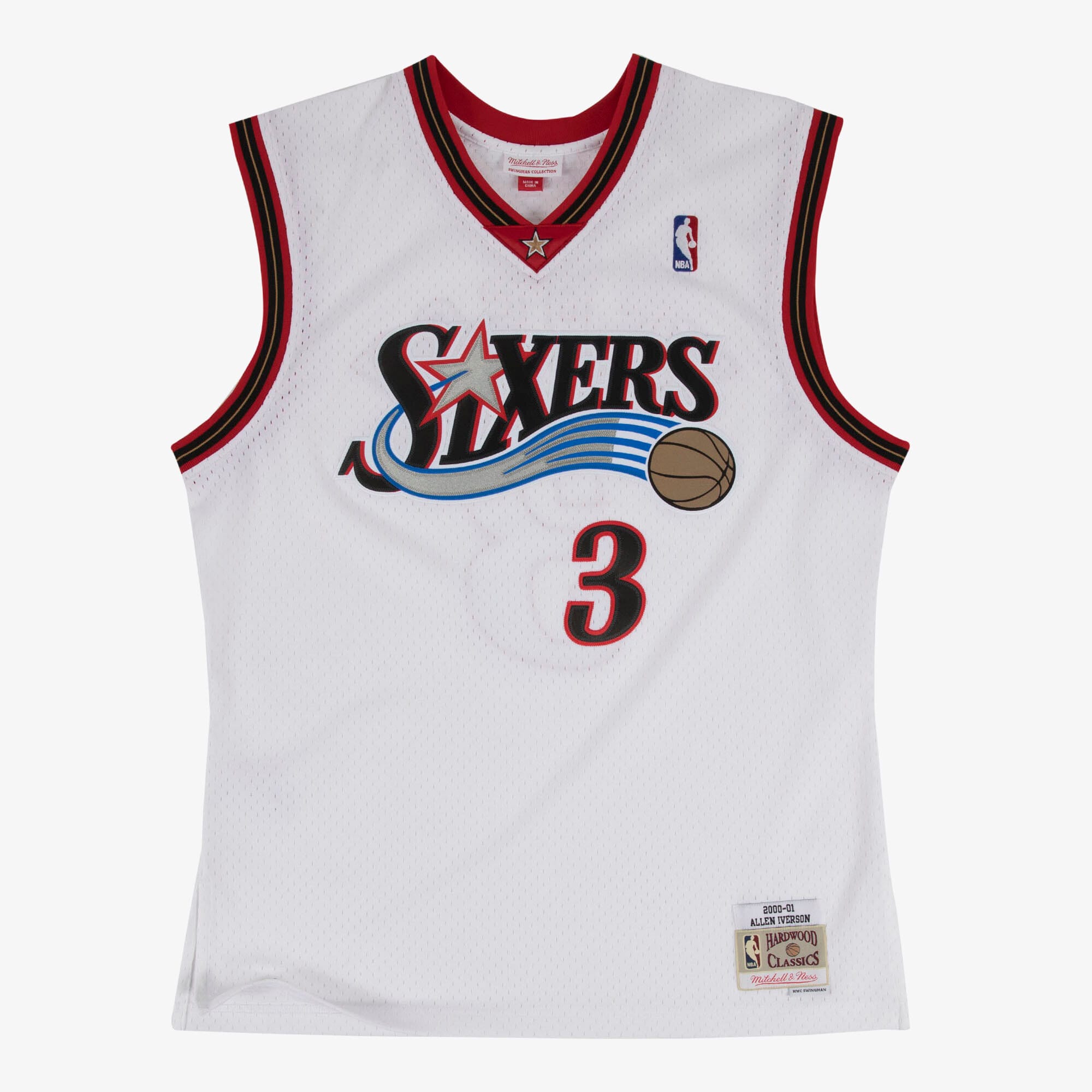 Philadelphia 76ers Mitchell & Ness Swingman Jersey Home Allen Iverson 2000-01
