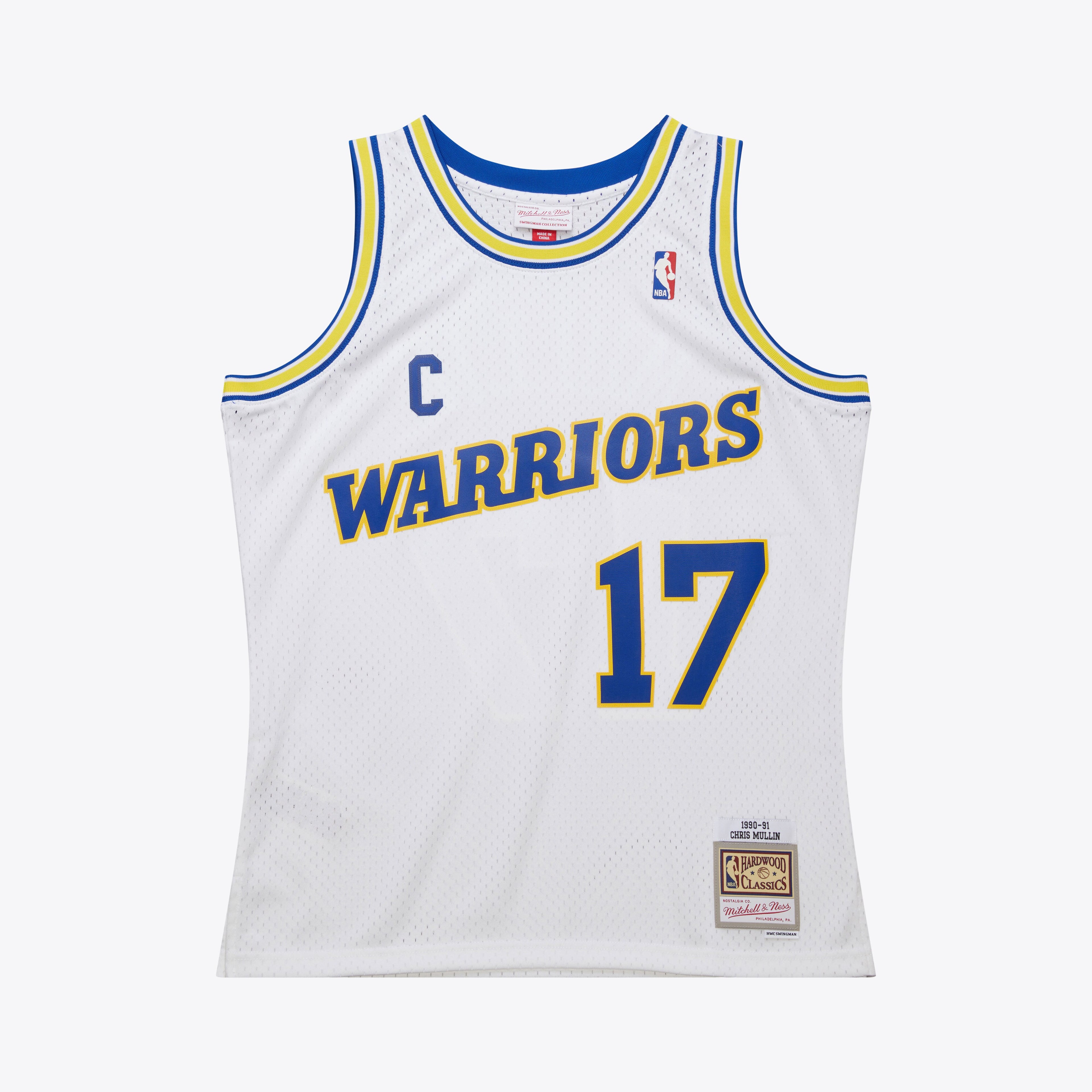 Golden State Warriors Mitchell & Ness Swingman Jersey 1990 Chris Mullin