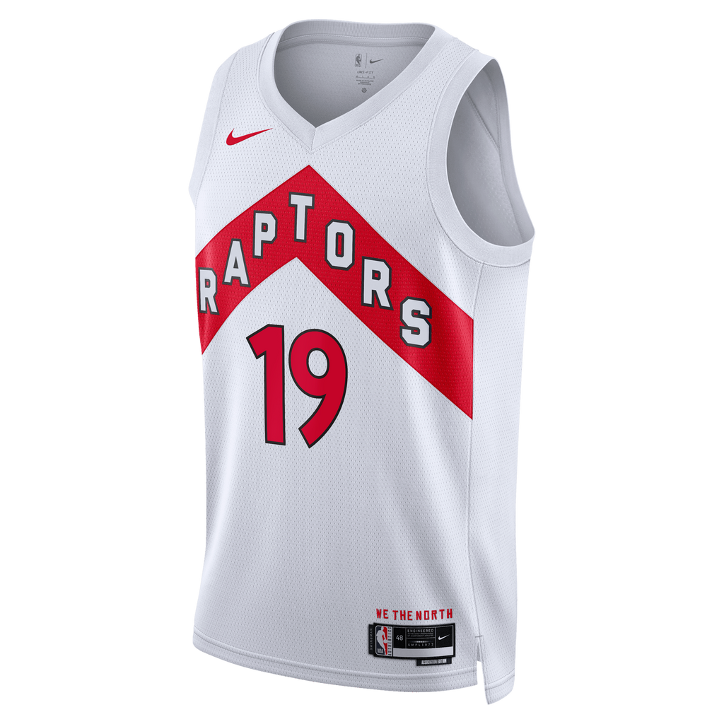 Toronto Raptors Nike Association Edition Swingman Jersey - White - Jakob Poeltl - Unisex