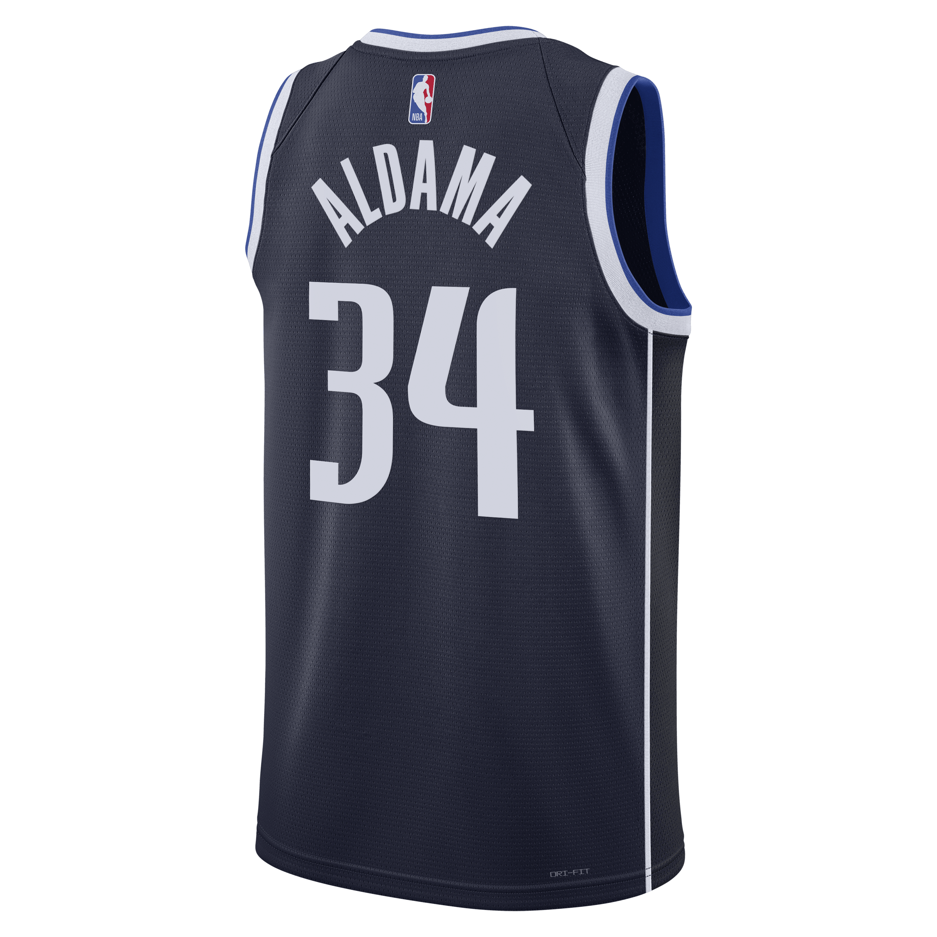 Dallas Mavericks Jordan Brand Statement Edition Swingman Jersey - Navy - Santi Aldama - Unisex