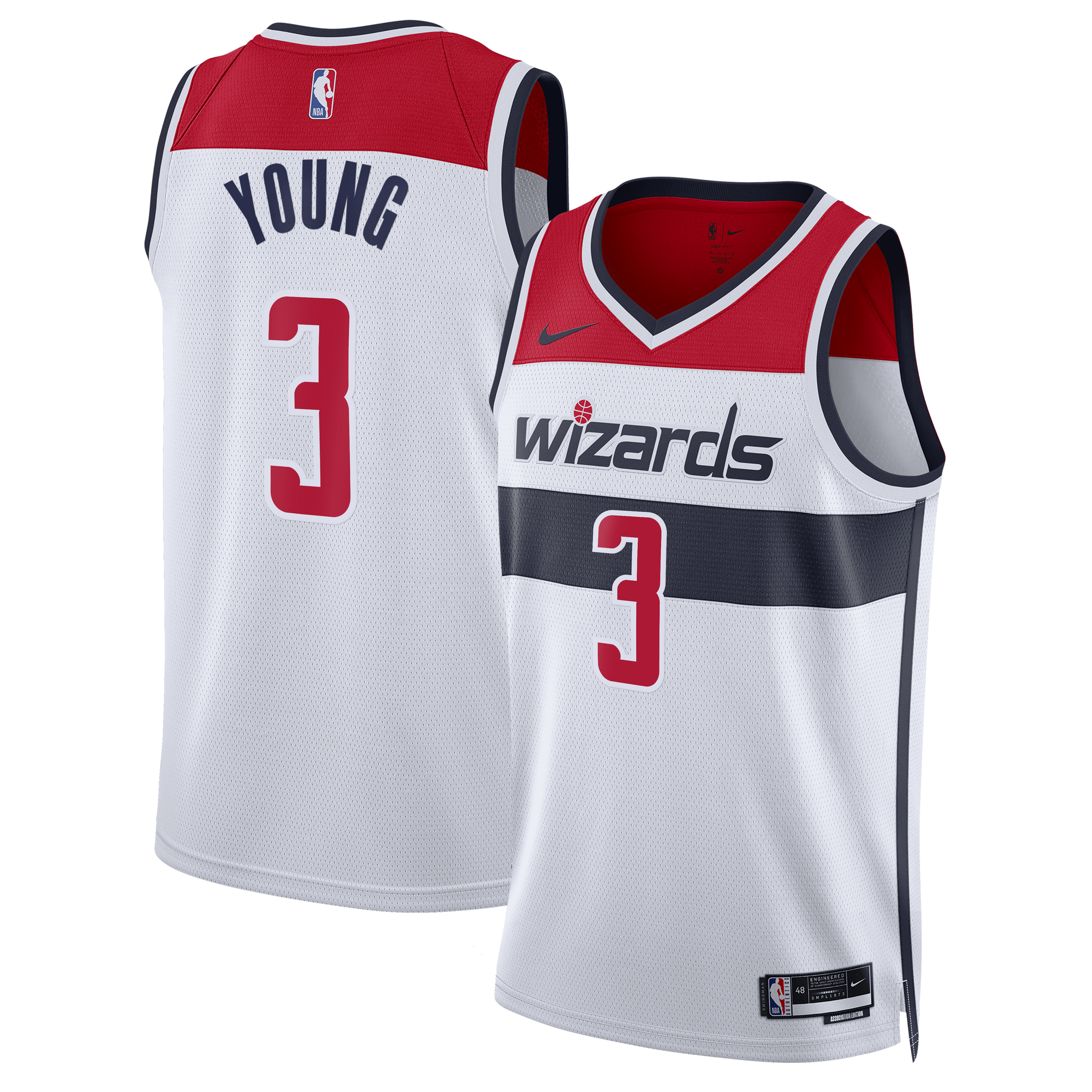 Washington Wizards Nike Association Edition Swingman Jersey - White - Trae Young - Unisex